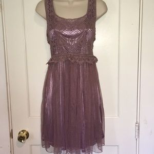 NWOT Pretty Angel lace and tulle mauve dress